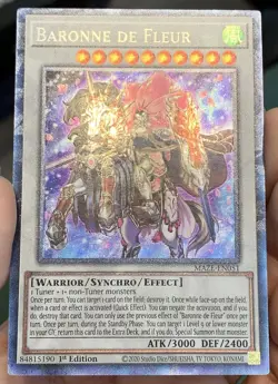 Yugioh Baronne de Fleur MAZE-EN051 Collectors Rare (CR) 1st Ed NM w/Tracking - Image 5