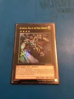 YUGIOH Ultra Rare Artorigus, King Of The Noble Knights CBLZ-EN086 - Image 1