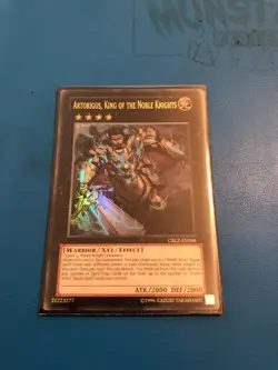 YUGIOH Ultra Rare Artorigus, King Of The Noble Knights CBLZ-EN086 - Image 2