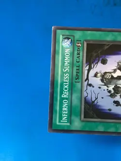 YUGIOH Super Rare Inferno Reckless Summon DP2-EN025 1st Edition PLAYED - Image 3