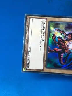 YUGIOH Ultra Rare Red-Eyes Black Dragon LDS1-EN001 1st Edition PLAYED - Image 4
