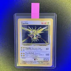 ðŸ”¥ Zapdos 16/102 ðŸ”¥ Original Holo Rare Base Set Pokemon Card 1999 WOTC TCG  - Image 1