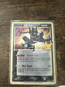 Greninja Pokémon Card XY Promo Holo Rare 130HP Shadow Knife Mist Slash - Image 3