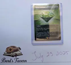 Chaos Emerald (7031) Green Foil - Lotus Petal - Sonic Secret Lair - Magic MTG - Image 1