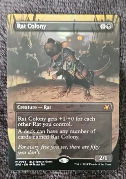 MTG TCG Rat Colony (Borderless) Special Guests Regular - Image 1