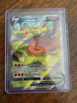 Pokemon TCG Card Charizard V Black Star Promo SWSH260 - Image 1