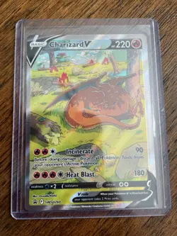 Pokemon TCG Card Charizard V Black Star Promo SWSH260 - Image 1