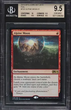 Alpine Moon Foil Magic the Gathering MTG Core Set 2019 M19 BGS 9.5 - Image 1