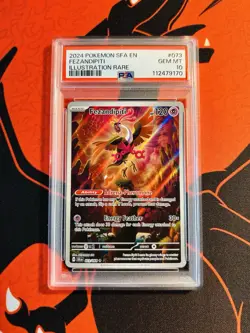 Pokemon PSA 10 Fezandipiti Illustration Rare #073 GEM MINT Shrouded Fable - Image 1