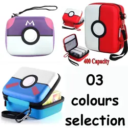 Pokemon TCG Card Storage Case–Pokeball Design Album Pouch for 400+ Trading Cards - Image 1