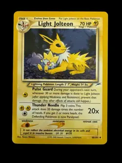 Vintage Pokemon TCG - Light Jolteon 48/105 Neo Destiny Regular Lightly Played - Image 1