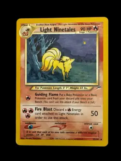 Vintage Pokemon TCG - Light Ninetales 50/105 Neo Destiny Regular Lightly Played - Image 1
