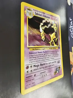 PokÃ©mon TCG Alakazam Holo Rare Gym Challenge Sabrina's 16/132 Unlimited Card - Image 3