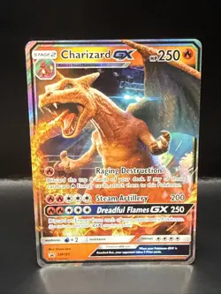 PokÃ©mon TCG Charizard GX SM195 Detective Pikachu Promo Holo Card - Image 1
