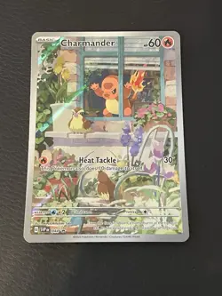 Pokemon Card Charmander Obsidian Flames ETB Promo Scarlet & Violet Pikachu Eeve  - Image 1