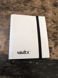 Vault X 4 Pocket Trading Card Strap Binder, 160 cards, Side-Loading (White) - Image 1