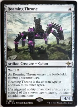 Roaming Throne â€“ MTG â€“ Lost Caverns of Ixalan â€“ Rare â€“ 2023 â€“ NM - Image 1