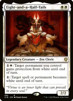 X 1 Eight-and-a-Half-Tails NM Battle for Baldur's Gate MTG Magic The Gathering - Image 1