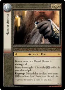 LOTR TCG Rise of Saruman RING OF ARTIFICE 17r4 NM/M Top Shelf card - Image 1