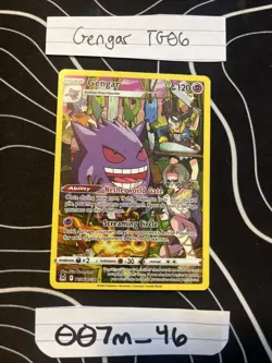 Pokemon Lost Origin TG06 Gengar Full Art Trainer Gallery Ultra Rare - Image 1