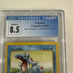 Totodile pokemon (2000) neo genesis 1st edition 81/111 cgc 8.5 NM - Image 2