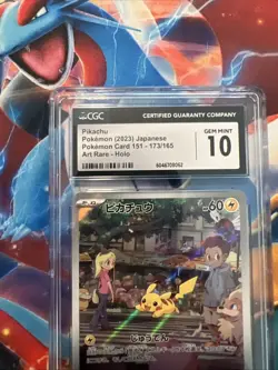 Pikachu 173/165 Sv2a: Pokemon Card 151 Art Rare Holo (Japanese) CGC Gem Mint 10 - Image 2