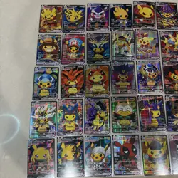 Pokemon Pikachu Cosplay Custom Art Set Of 55 Cards Holo Near Mint - Image 8