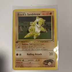 BROCK’S SANDSHREW - Gym Heroes Set - 71/132 - Common - Pokemon Card - NM - Image 1