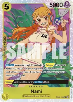 Nami OP08-106 SR Two Legends One Piece Card Game TCG - Image 1
