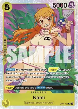 Nami OP08-106 SR Two Legends One Piece Card Game TCG - Image 2