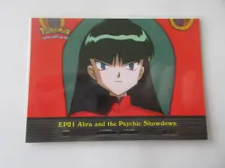 EP21 Abra and the Psychic Showdown Topps Pokemon Card LP - Image 1