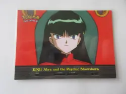 EP21 Abra and the Psychic Showdown Topps Pokemon Card LP - Image 3