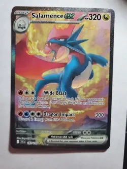 Pokémon TCG Salamence EX 187/159 Journey Together Special Illustration Rare Card - Image 1