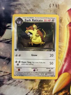 Dark Raticate 1st Edition 51/82 Team Rocket Pokemon Card Common - Image 6