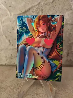 Asuna Trading Card Waifu Goddess Story Anime Girl Holo Card Manga Full Art - Image 1
