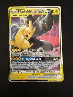 Pokémon TCG | Pikachu & Zekrom GX | Sun & Moon | Tag Team Card | 33/181 - Image 3