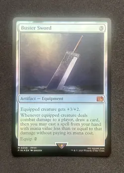 Magic: The Gathering Final Fantasy Buster Sword Foil Mythic Rare 255 *NM* - Image 1