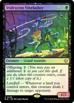 MTG-Iridescent Vinelasher Bloomburrow(NM-FOIL)#99 - Image 2