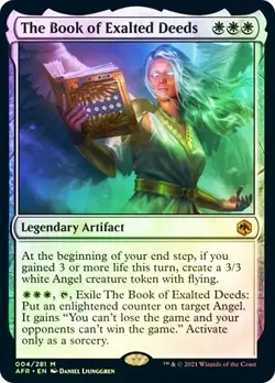 The Book of Exalted Deeds - AFR - NM - Magic The Gathering - MTG - Image 1
