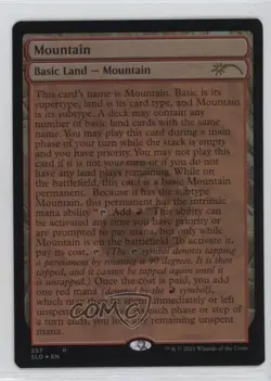 The Full Text Lands - Mountain Foil Magic: Secret Lair Drop Series #257 4k2 - Image 1