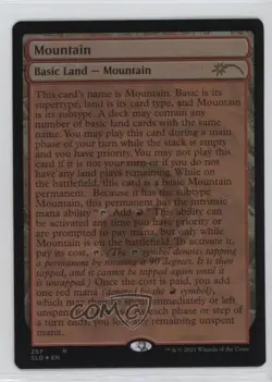 The Full Text Lands - Mountain Foil Magic: Secret Lair Drop Series #257 4k2 - Image 4