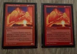 MtG Crimson Hellkite X2 Mirage - Image 3