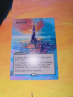 MTG ALTERED 1X Eye of Ugin magic the gathering Hand Painted Sunset - Image 3