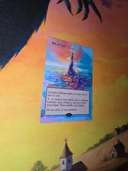 MTG ALTERED 1X Eye of Ugin magic the gathering Hand Painted Sunset - Image 5