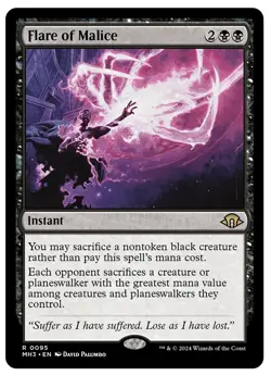 MTG - 1 x FOIL Flare of Malice - Rare Instant - Modern Horizons 3 (MH3) M/NM - Image 1