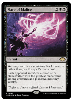 MTG - 1 x FOIL Flare of Malice - Rare Instant - Modern Horizons 3 (MH3) M/NM - Image 2