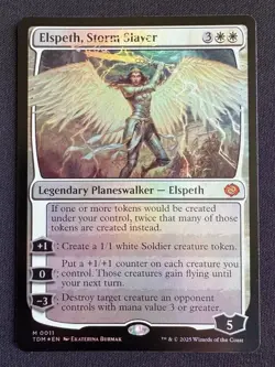 🌈 FOIL - Elspeth, Storm Slayer -MTG #11 - Tarkir Dragonstorm - MINT - Image 1