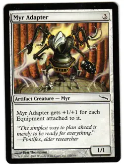 Magic_the_gathering Mirrodin Myr Adapter #210 2003,MTG,LP Common - Image 1