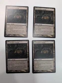 4x MTG Leechridden Swamp, NM/M English Shadowmoor 4X - Image 1