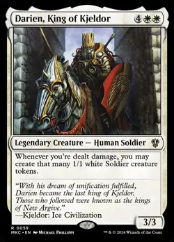 MTG Darien, King of Kjeldor ** Murders at Karlov Manor Commander ** English (NM) - Image 1